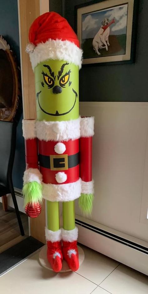 Tin Soldiers Christmas Diy, Diy Grinch Nutcracker, Grinch Nutcracker Diy, Grinch Nutcracker, Grinch Diy, Hobby Lobby Crafts, Grinch Crafts, Fancy Christmas Ornaments, Christmas Soldiers