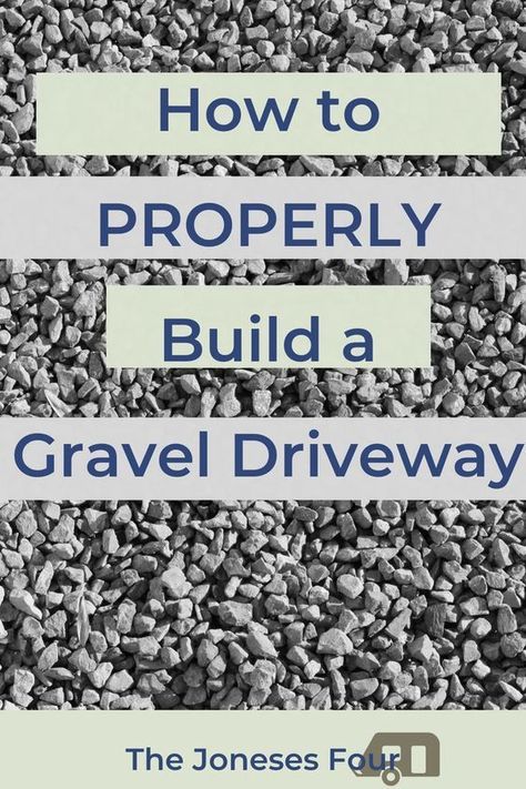 Gravel Entrance Front Yards, Gravel Border Ideas Driveway, Rock Driveway Ideas Front Yards, How To Gravel Driveway, Gravel Stabilizer Diy, How To Make A Gravel Driveway, Driveway Landscaping Gravel, Permeable Driveway Design, How To Edge A Gravel Driveway