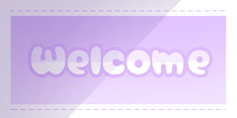 Lilac Banner Aesthetic, Purple Welcome Banner Discord, Aesthetic Discord, Static Image, Purple Banner, Imagenes Aesthetic, Welcome Logo, Welcome Banners, Baby Coloring Pages