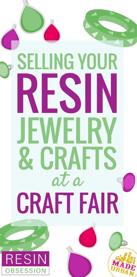 Tips for selling resin jewelry and crafts via @madeurban Buy Wholesale Jewelry, Jewelry Making Business, Craft Fair Displays, Resin Jewelry Making, Discount Jewelry, A Craft, Craft Fair, Diy Schmuck, Handmade Business