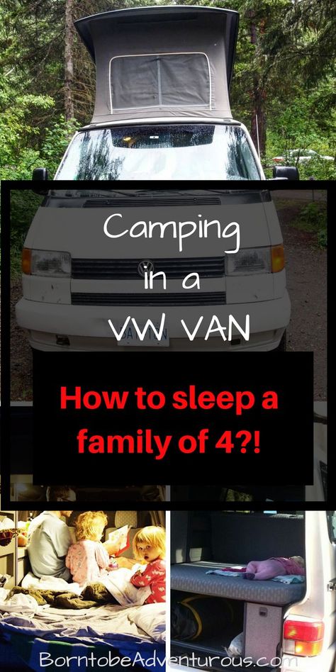 Campervan Family Of 4, Vw Eurovan Camper, Eurovan Camper, Vw Eurovan, Be Adventurous, Camper Hacks, Camping Inspiration, Camper Storage, Family Beach Trip