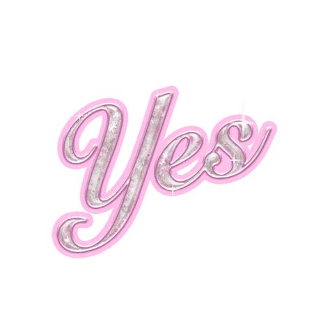 Y2k Words, Yes Aesthetic, Yes Sticker, Y2k Glitter, Yes Or Yes, Online Status, Glitter Text, Glitter Graphics, Png Text