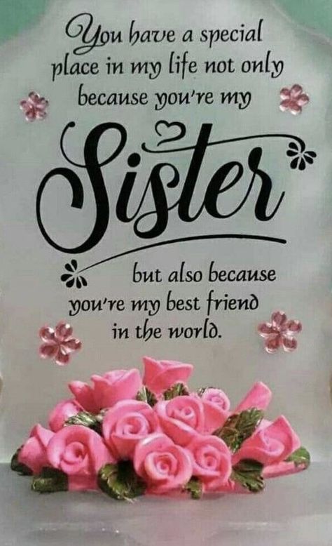 Love You Sister Images, Sister Cups, Sisters By Heart Quotes, Sisters Forever Quotes, Beautiful Sister Quotes, Happy Birthday Wishes For Sister, Sister Bond Quotes, Kisses Quotes, Sister Bond