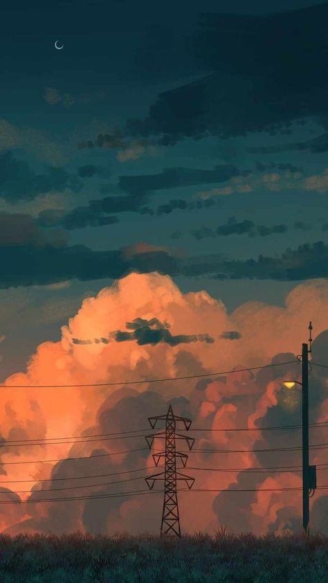 Phone Wallpaper Digital Art, Mixed Anime Wallpaper, Digital Art Wallpaper Iphone, Coding Aesthetic Wallpaper, Hd Iphone Wallpaper, Arte Indie, Wallpaper Sky, Images Kawaii, Scenery Background