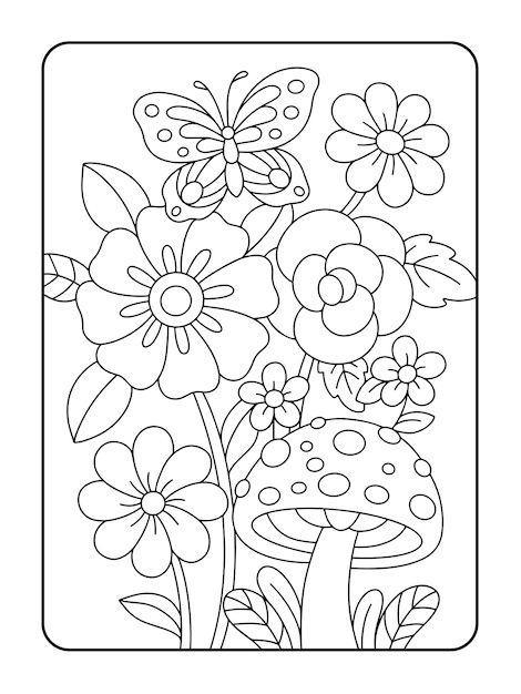 May Flowers Coloring Pages, Colorful Simple Art, Colouring Pages Simple, Coloring Pages Flowers, Flower Coloring Pages For Kids, Coloring Pages Simple, Simple Coloring Pages, Flowers Coloring Pages, Art Coloring Pages