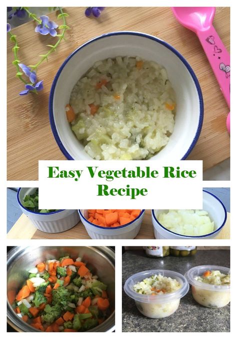 Vegetable Rice Recipe, Toddler Vegetables, Food Recipes Easy, Easy Vegetable, Vegetable Rice, Food Shopping, Ginger Recipes, Rice Recipe, Family Lifestyle