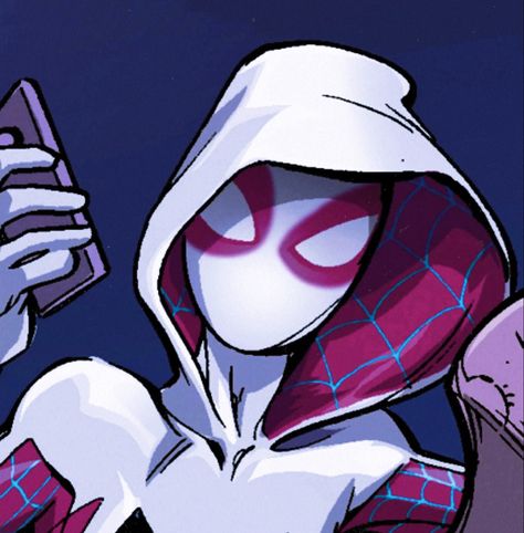 Spiderman And Gwen, Spider Gwen Comics, Gwen Spiderman, Spiderman Girl, Spiderman And Spider Gwen, Y2k Profile Picture, Spiderman Theme, Spiderman Drawing, Spiderman Art Sketch