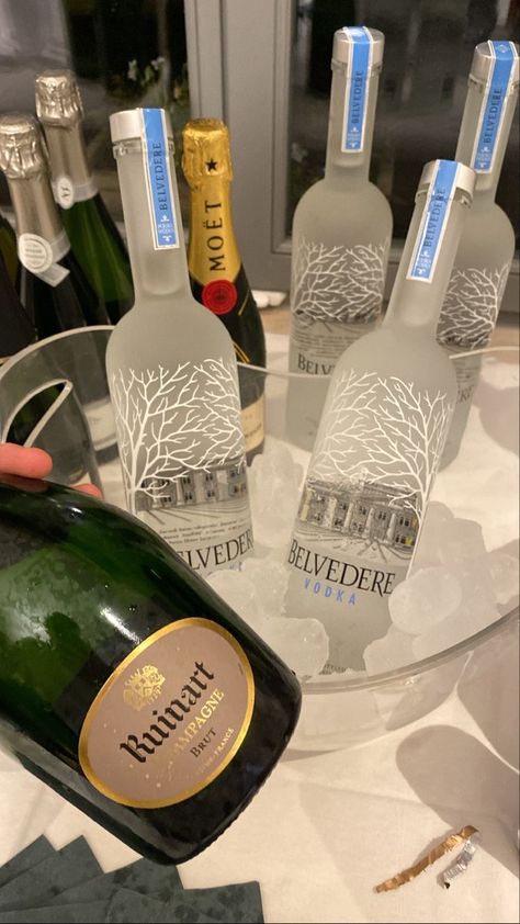 Friends Party Night, Belvedere Vodka, Pretty Alcoholic Drinks, Party Drinks Alcohol, Alcohol Party, Alcohol Aesthetic, Fancy Drinks, Delicacy Food, Alcohol Bottles