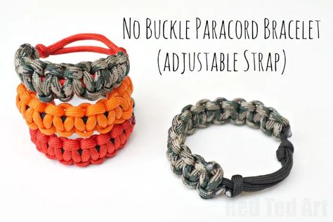 Paracord Bracelet Tutorial, Red Ted Art, Rainbow Loom Bands, Paracord Bracelet Diy, Paracord Diy, Paracord Knots, Parachute Cord, Paracord Projects, Survival Bracelet