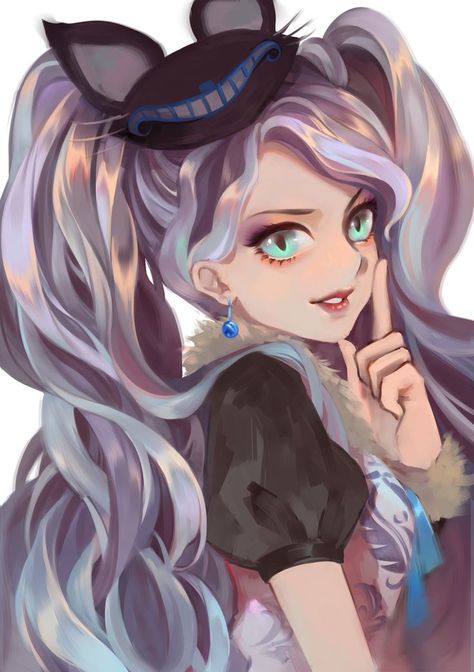 Kitty Cheshire, Ever After High, Ever After, Kitty, Tumblr, Hair, Anime, Black