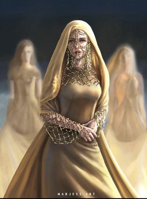 Dune Character Art, Dune Jessica, Jessica Dune, Dune Fashion, Dune Style, Dune Characters, Lady Jessica, Dune Series, Arabian Art