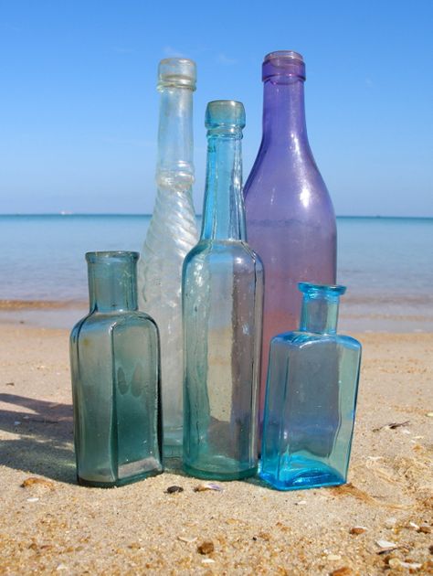 Antique bottles from the Mornington Peninsula x Sea Glass Bottles, Vintage Glass Bottles, Animals Quotes, Travel Tattoos, Colored Glass Bottles, Old Glass Bottles, Beautiful Bottles, Blue Glass Bottles, Antique Glass Bottles