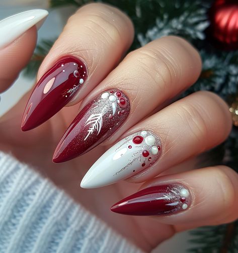 🎄✨ Embrace the festive spirit with dazzling Christmas nails! 🌟 Explore enchanting winter nail designs that capture the magic of the season. ❄️ From classic reds to icy blues, these Christmas nail designs will add a touch of holiday cheer to your fingertips. 🎁 Elevate your nail game with intricate and stylish nail designs perfect for the winter wonderland ahead. ❅ Swipe through for some serious Christmas nail inspo! 🎅✨ #ChristmasNails #WinterNails #NailDesign #ChristmasMagic ✨🌈 Forest Green Nail Designs, Forest Green Nail, Nail Art Cherry, Nails Emerald, Cherry Blossom Nails Art, Festive Holiday Nails, Pastel Nail Art, Cherry Blossom Nails, Holiday Nails Christmas