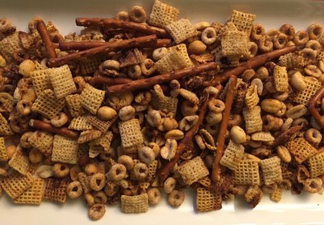 Even Better Than the Original Chex Mix – Christina Nifong Cheerio Chex Mix Recipes, Chex Mix Recipes With Cheerios, Savory Chex Mix Recipes, Savory Chex Mix, Savory Chex, Original Chex Mix, Chex Mix Original, Chex Mix Recipes Original, Original Chex