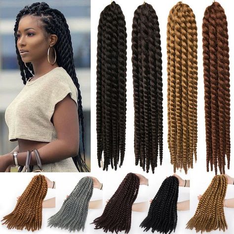 Havana Mambo Twist Crochet, Mambo Twist, Braided Dreadlocks, Crochet Braids Hair, Braiding Your Own Hair, Braiding Hair Extensions, Crochet Hair Extensions, Hair Crochet, African Hair Braiding Styles