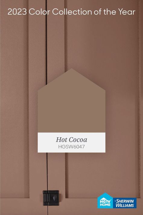 New 2023 Color Collection of the Year: Vintage Homestead in 2022 | Interior paint colors for living room, Color collection, Paint colors for home Cocoa Wall Color, Cocoa Brown Color Palette, Coffee Color Wall, Hot Cocoa Paint Color, Sw Dutch Cocoa, Rich Wall Colors, Cocoa Paint Colors, Sw Hot Cocoa, Hot Cocoa Sherwin Williams