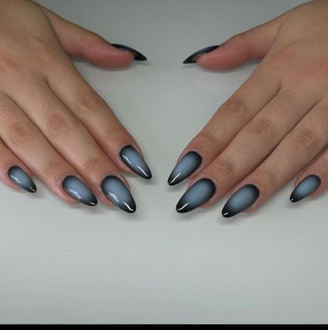 Halo Nails, Airbrush Nails, Oval Nails, Nail Inspo, Manicure, Nails