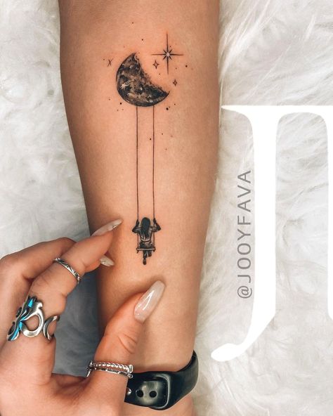 Tattos Gallery on Instagram: “Opinions? 😍 Dancing sun and moon 👉 @littletattoosz follow for more posts -------------------------------------------- follow:…” Exotic Tattoos, Mermaid Tattoo Designs, Girl Arm Tattoos, Planet Tattoos, Tattoos For Lovers, Tattoos Geometric, Tattoo Designs For Girls, Calf Tattoo, Friend Tattoos