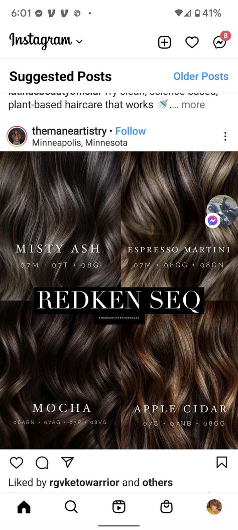 Shades Eq Level 6 Formulas, Chocolate Redken Formula, Shades Eq Brunette Toner Formulas, Redken Shades Dark Blonde, Chocolate Toner Formula, Brunette Redken Shades Eq, Brown Formulas Redken, Brown Redken Shades Eq, Brunette Balayage Hair Formulas