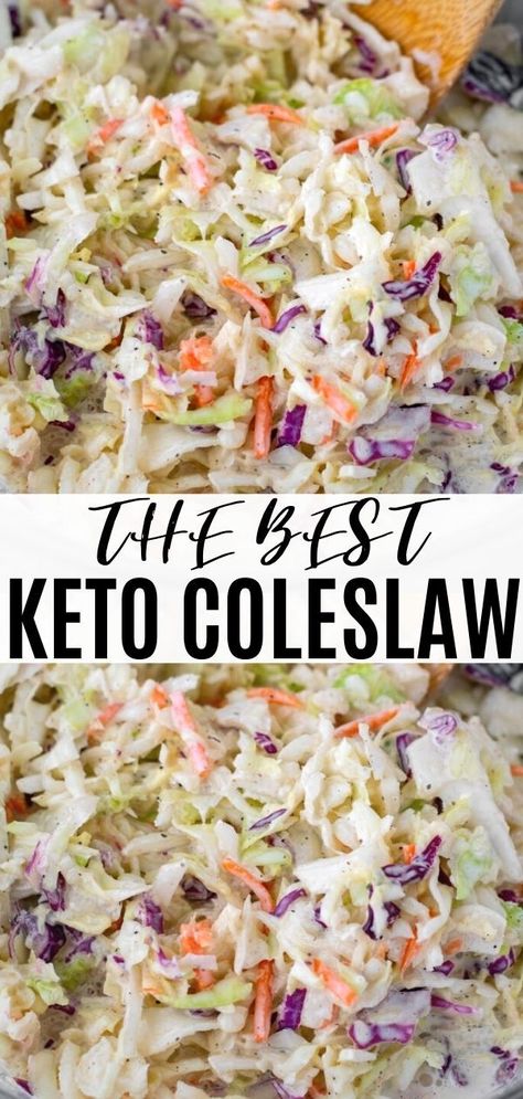 Keto Coleslaw Recipe, Keto Coleslaw, Egg Diet Plan, Low Carb Low Fat Recipes, Boiled Egg Diet Plan, Low Carb Sides, Low Carb Side Dishes, Keto Side Dishes, Low Carb Diet Recipes