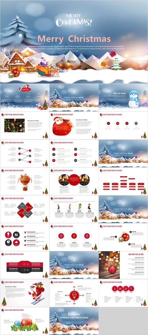 Event Ideas Creative, Christmas Infographic, Mini Envelopes Template, Christmas Powerpoint, Christmas Powerpoint Template, Presentation Animation, Infographic Chart, Design Powerpoint, Company Design