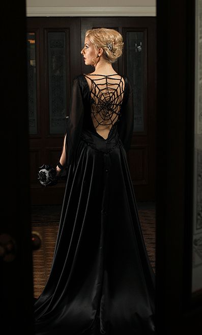 Discover Orenda Creations - Collections - Bridal Buyer Goth Gown, Spiderweb Dress, Gown Aesthetic, Vampire Dress, Gothic Bride, Prom Inspiration, Dark Dress, Illustration Fashion Design, Dress Aesthetic