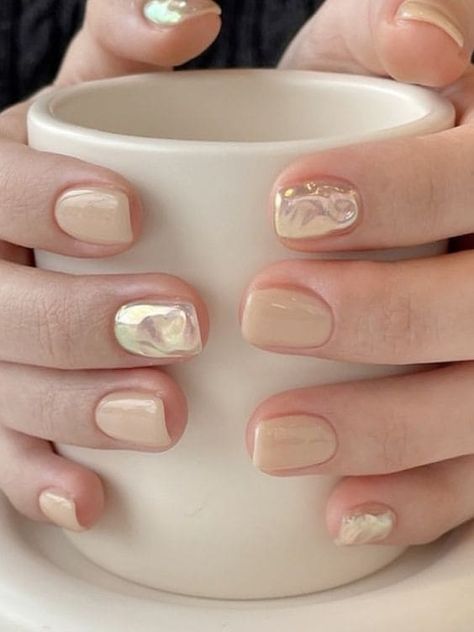 18 Classy 'n Chic Beige Nail Designs That Are Great on Everyone | The KA Edit Beige And White French Tip Nails, Nail Beige Design, Cream Nails Designs Classy, White Beige Nails, Beige And White Nails, Uñas Beige Elegantes, Beige Nails Ideas, Nail Art Cream, Cream Nails Designs