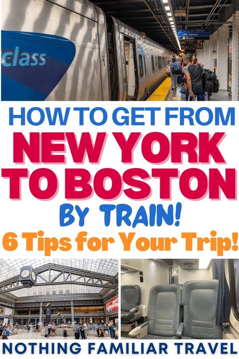 Travel to New York Boston To Nyc Train, Boston Train, Travel To New York, Boston Travel Guide, Boston Travel, Leaf Peeping, Train Activities, Birthday Trip, Vacation Days