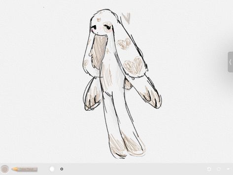 Bunny Ears Reference, How To Draw Bunny Ears, Bunny Suit Drawing Reference, Anthro Bunny, Bunny Fursona Base, Bunny Person Drawing, Bunny Ears Drawing, Anthro Bunny Art, Floppy Bunny Ears Drawing