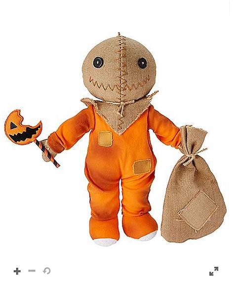 Your favorite Halloween mascot will always be by your side once you get yourself this officially licensed Sam Plush. Horror Bedroom, Trick Or Treat Sam, Sam Halloween, Trick R Treat Sam, Sam Trick R Treat, Halloween Things, Movie Decor, Emo Stuff, Halloween Rocks