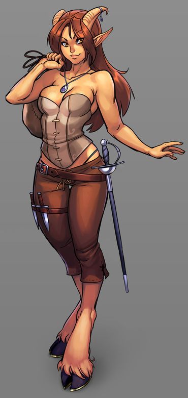 female satyr - Google Search D&d Satyr Female, Dnd Satyr Character Art, Saytr Woman, Satyr Art Female, Satyr Dnd 5e Female, Satyr Rogue, Dnd Satyr Female, Faun Female, Satyr Female