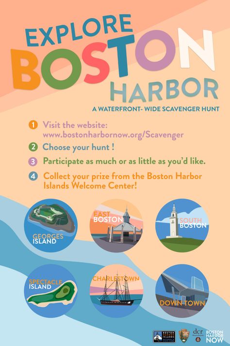 To Do Today: Explore Boston Harbor with a Waterfront-Wide Scavenger Hunt | BU Today | Boston University Battle Of Bunker Hill, East Boston, Uss Constitution, Boston Tea, Harbor Island, South Boston, Freedom Trail, Boston Harbor, Scavenger Hunts