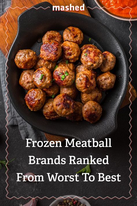 Frozen meatballs are an easy way to get a meal ready with little effort. Find out which are best left in the freezer aisle and which you should bring home. #Meatballs #GroceryStore Best Frozen Meatballs, Frozen Meatball Recipes, Frozen Meatballs, Ready Meal, Meatball Recipes, Grocery Store, Slow Cooker Recipes, Meatballs, Slow Cooker