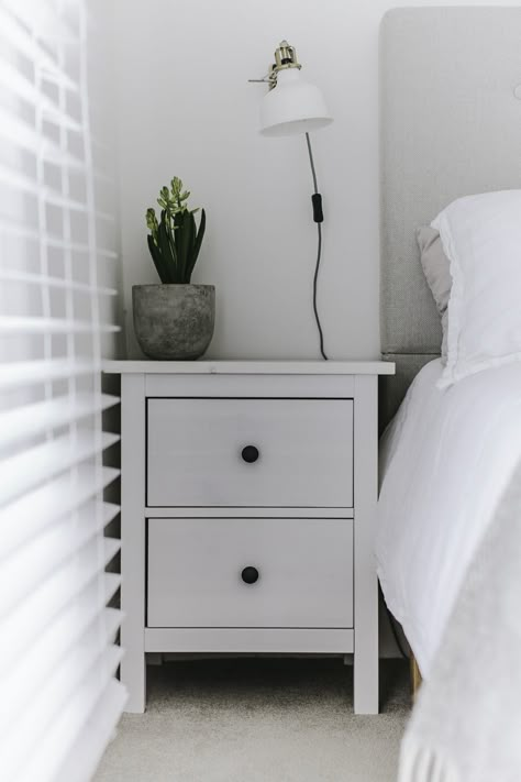 Ikea Bedroom Bedside Tables, Ikea Bed Side Tables, Bedside Table Ideas White, Ikea Bedside Table Ideas, Ikea White Bedside Table, Ikea Hemnes Bedside Table, White Bedside Table Ideas, Ikea Bedside Table, Hemnes Bedside Table