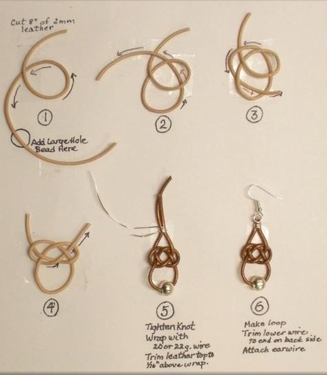 Celtic Knot Jewelry, Celtic Knot Earrings, Earrings Tutorial, Make Earrings, Jewelry Knots, Wrapped Earrings, Jewelry Techniques, Earring Tutorial, Knot Earrings