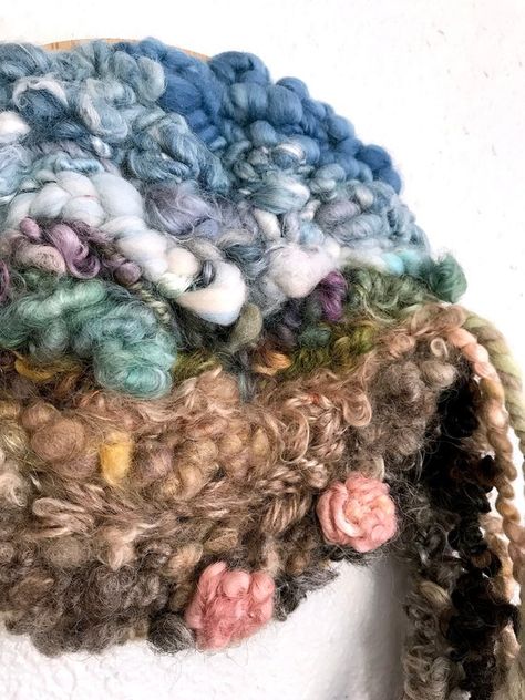 PORTHOLE 18 // round woven wall hanging / wall weaving / woven wall art / wall tapestry / yarn wall Wall Weaving, Yarn Wall Art, Yarn Wall, Autumn Rose, Woven Wall Art, Yarn Wall Hanging, Handmade Wall Hanging, Art Yarn, Unicorn Hair