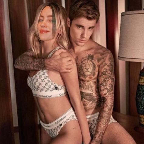 Calvin Klein Couple Photoshoot, Calvin Klein Shoot, Justin Bieber Hailey Bieber, Justin Bieber Hailey, Bieber Hailey, Hailey Justin, Justin And Hailey Bieber, Calvin Klein Outfits, The Biebers