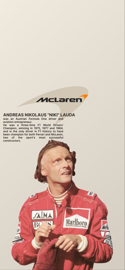 Niki Lauda Mclaren, Nikki Lauda Wallpaper, Niki Lauda Wallpaper, Mclaren F1 Poster, Wallpaper F1, F1 Wallpapers, F1 Wags, Niki Lauda, Motorcycle Artwork