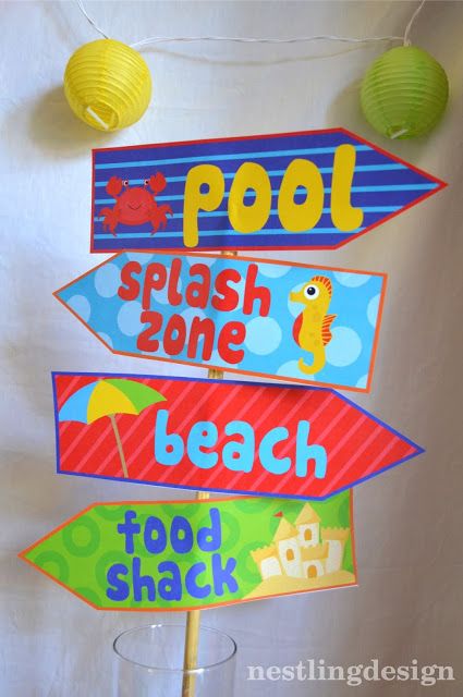 Slash Birthday, Beach Ball Birthday, Beach Ball Party, Birthday Party Summer, Pool Party Themes, Pool Party Kids, Splash Party, Beach Birthday Party, Pool Party Decorations