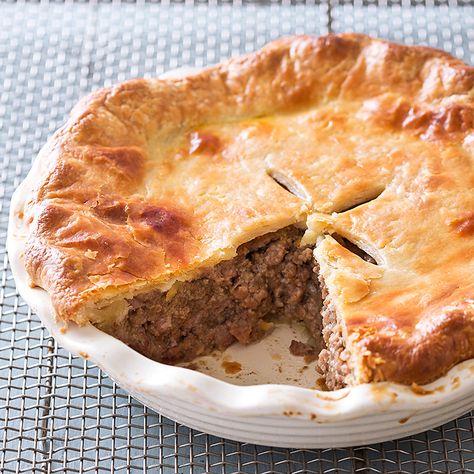 Cooks Illustrated  Unless your ancestors were French Canadian, tourtière just may be the most delicious  Christmas tradition you’ve never heard of. French Meat Pie, Meat Pie Recipe, Pork Chili, Comforting Dinner, Salad Mixed Greens, French Canadian, Pot Pies, Cooks Illustrated, Potato Pie