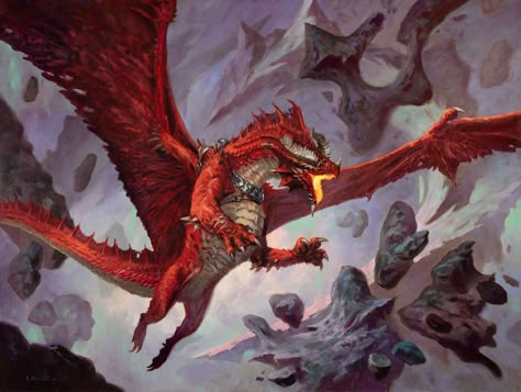 Dnd Red Dragon, Red Dragon Art, Dnd Red, Dnd Beasts, Dragonlance Chronicles, Dragon Dnd, Types Of Dragons, D D Character Ideas, Dragon Tales