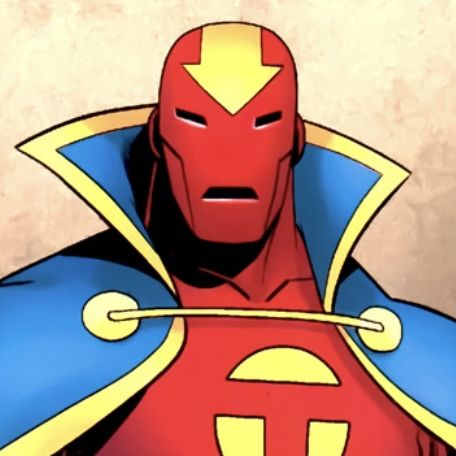 Red Tornado Dc Comics, Red Tornado, Justice League Animated, Comic Sketch, Justice League Comics, Roleplay Ideas, Comic Icons, Rock Sculpture, Brand Character