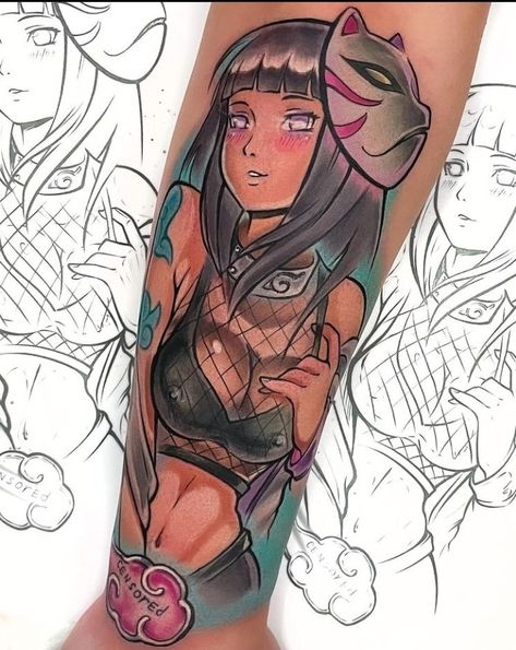 Anime Tattoo Artist, Tattoo Anime, Kunst Tattoos, Manga Tattoo, Work Tattoo, Naruto Tattoo, Anime Tattoo, Art Student, Naruto Fan Art