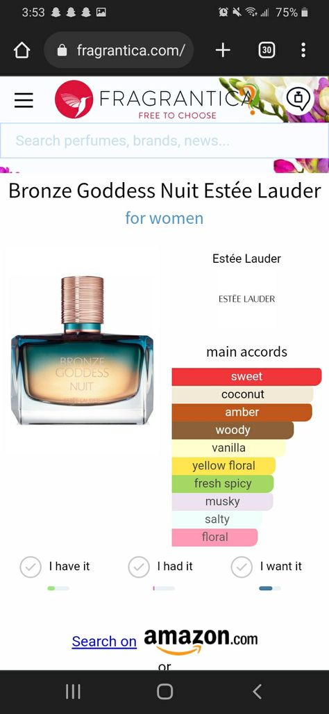 Bronze Goddess Estee Lauder, Estee Lauder Bronze Goddess, Inner Beauty, Estee Lauder, Beauty Queens, Yellow Floral, Smell Good, Aromatherapy, Beauty Makeup