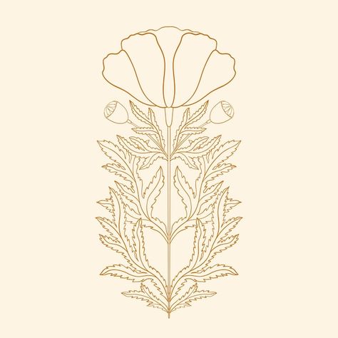 Vector floral poppy in art nouveau 1920 ... | Premium Vector #Freepik #vector Poppy Flower Illustration Art Nouveau, Art Nouveau Poppy, Fleurs Art Nouveau, Motifs Art Nouveau, Art Nouveau Pattern, Cinderella Costume, Poppy Art, Art Nouveau Floral, Art Resources