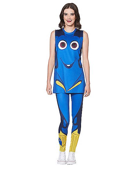 Dory Tank Top - Finding Dory - Spirithalloween.com Finding Nemo Costume Ideas, Dori Costume, Toddler Fish Costume, Diy Dory Costume, Nemo And Dory Costume, Fish Spongebob, Finding Dory Costume, Dory Costume, Nicu Halloween