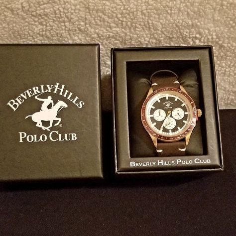 This Is A Brand New In Box Beverly Hills Polo Club Watch With Tags Still Attached. Never Been Out Of Box Runs Perfectly And In General A Really Nice Watch. Ask Questions If You Have Any Club Accessories, Black Rubber Bands, Nice Watch, Beverly Hills Polo Club, Accessories Brand, Polo Club, Analog Watch, Accessories Branding, Black Rubber