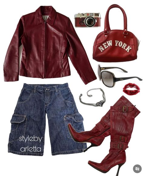 Cherry Style, Cute Girly Outfits, Fast N Furious, Junk Ideas, Dark Academia Style, Aesthetic Collection, Academia Style, Outfits To Recreate, 2000s Outfits