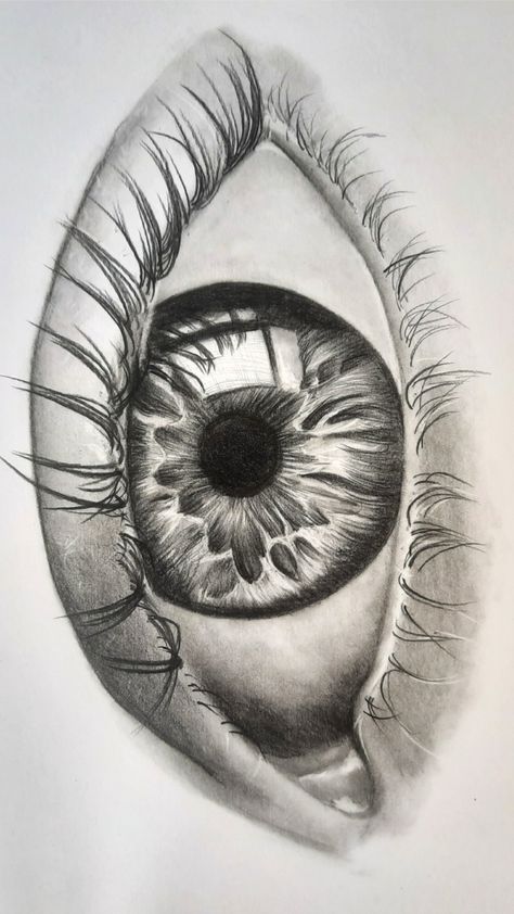 Eye Drawing Pencil, Pencil Eye Drawing, Realistic Eye Drawing, Eyeball Art, Realistic Sketch, Eye Sketch, Realistic Eye, Sketch Inspiration, Eye Drawing