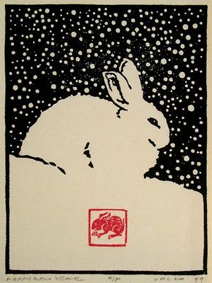 Japanese Woodcuts | Woodcuts Etc. Rabbit Printmaking, Toshi Yoshida, Winter Rabbit, Japanese Woodcut, Lino Cuts, Silkscreen Printing, Linocut Printmaking, Manitoba Canada, Charcoal Drawings